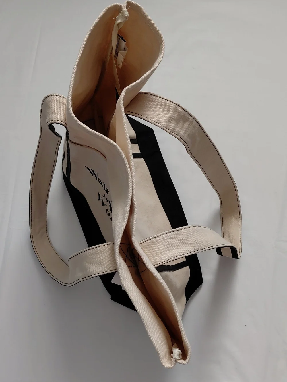 Disney Canvas Tote Bag - Beige and Black
